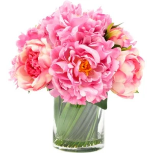 Peony Centerpiece in Vase - Picture 1 of 9