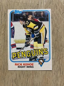 1981-82 Topps Hockey #17 RICK KEHOE Pittsburgh Penguins - Picture 1 of 2