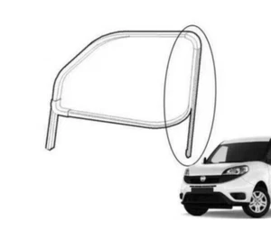 CANALETTO GUIDA VETRO SCENDENTE ANTERIORE DESTRO FIAT DOBLO' 2000-2009 51883272 - Foto 1 di 5