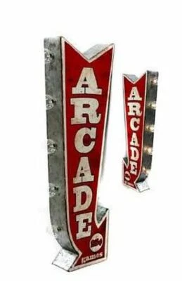 USA LED Leuchtreklame Arcade Games "off the wall" - ca. 63x24  - neu + ovp - Bild 1 von 2