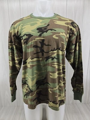 Rothco Woodland Long Sleeve Camo T-Shirt Size XL - Image 1 of 4