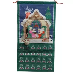 Vintage Avon Christmas Advent Calendar Santa Mrs Claus with Original Mouse HTF - Picture 1 of 11