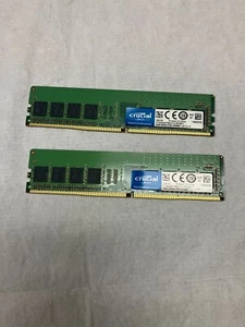 Lot 2x 4GB (8GB) Crucial CT4G4DFS8213.C8FBD1 PC4 DDR4-2133 DIMM Desktop RAM - Picture 1 of 4