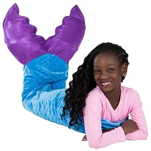 Kids Plush Tails Throw Soft comfy Durable Warm Mermaid Tails Blanket  - Picture 1 of 8