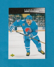1992-93 Upper Deck CALDER CANDIDATES # CC17 Andrei Kovalenko QUEBEC NORDIQUES