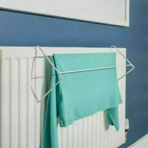2 Bar Radiator Airer Indoor Clothes Drying Rack Towel Rail Holder Laundry Dryer - Picture 1 of 8