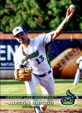 2019 Vermont Lake Monsters Choice #5 Austin Briggs Conroe Texas TX Baseball Card