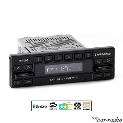 Retrosound Grand Prix DAB+ Bluetooth Radio MP3 Retro Autoradio AUX Motor-1DAB-1 - Bild 1 von 4