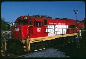 Original Schienendia - P&W Providence & Worcester 1801 Worcester MA 7-3-1983 - Bild 1 von 1