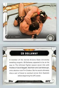 CB Dollaway #68 UFC Chronicles 2015 Topps Trading Card