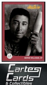 Bernie Williams 1991 Donruss Leaf Studio Previews #7  New York Yankees
