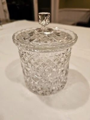 Tarro de caramelo para galletas de cristal pesado con tapa Foto 1 de 4