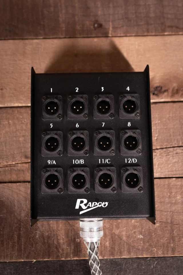 Rapco 50' Specialty Snake - Female XLR to 1/4 TRS w/ 2 XLR Returns - Used - Image 1 of 3