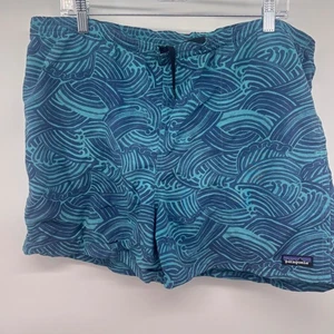 Bañador corto Patagonia para hombre estampado ondulado informal playa surf grande - Imagen 1 de 6