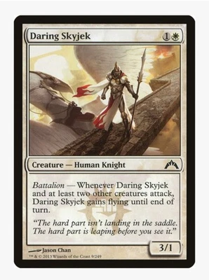 Daring Skyjek | Gatecrash GTC | MTG | Human Knight | Battalion | Flying | LP-NM  - Image 1 of 3