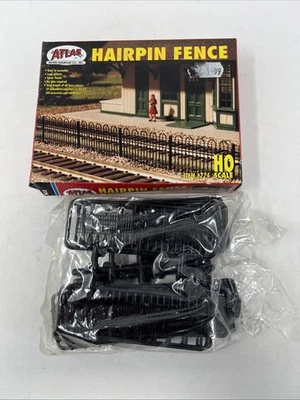 ATLAS 774 HO SCALE HAIRPIN FENCE SET for MODEL RAILWAY LAYOUT KIT - Image 1 of 3