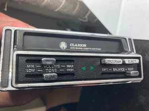 Vintage Clarion Car Cassette Stereo And Two Speakers with Brackets. - Picture 1 of 9