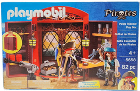 Playmobil Pirates Hideout Play Box take along playset 5658 82 pieces BRAND NEW!