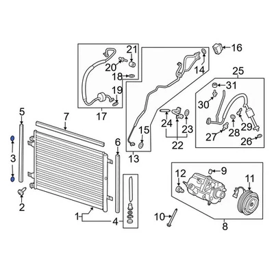 For Ford F-150 2015-2025 Ford DS7Z19B596A A/C Refrigerant Line O-Ring Foto 1 de 4