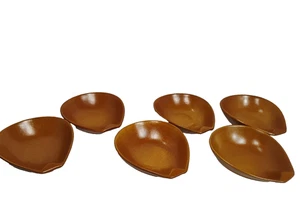 Vintage Mid Century Roseville Raymor Ben Seibel Terrakotta Set 6 Snackschalen - Bild 1 von 10