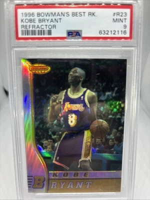 96-97 Bowmans Best Refractor Kobe Bryant novato PSA 9 🐍 ¿Subvalorado? Foto 1 de 2