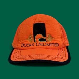 Vintage Orange Ducks Unlimited Adjustable Hat - Picture 1 of 3