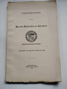 Maine Historical Society Proceedings 1913 1914 Portland History - Imagen 1 de 6