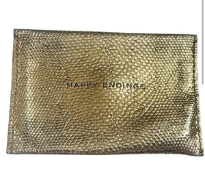 Estuche para tarjetas Kiki de Montparnasse 2007 delgado de cuero, bronce, "final feliz" - Imagen 1 de 5