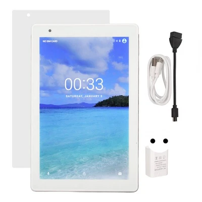 EU Plug 8.1in Tablet HD Display 4GB RAM 64GB ROM 3 Card Slot Dual Camera 5G WiFi - Bild 1 von 4