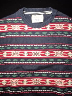 Mens Xl Weatherproof Holiday Sweater  100% Cotton - Image 1 of 4