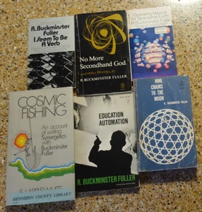 R. BUCKMINSTER FULLER 6 BOOK Lot - I Seem To Be Verb, Manual Spaceship Earth etc - Picture 1 of 21