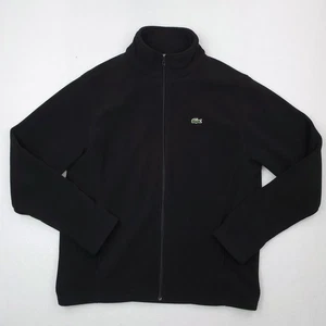 Lacoste Sport Jacket Mens XXL Black Fleece Full Zip Alligator Logo Outdoor - Picture 1 of 13