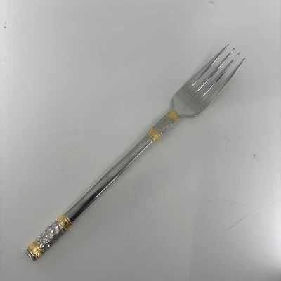 Wallace Golden Aegean Weave place Fork 8 1/8” 18/10 - Image 1 of 4