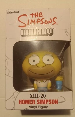 Kidrobot Los Simpson Homer Bhunny 4" Figura Vinilo Con Pata Llavero XIII-20 Nuevo Foto 1 de 4
