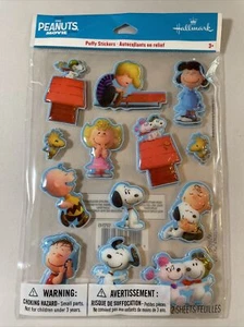 Adesivi Hallmark The Peanuts Movie Puffy 2 fogli nuovi in confezione - Foto 1 di 2