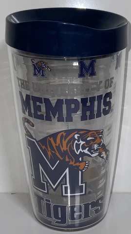 Memphis Tigers NCAA 16 OZ. INSULATED HOT COLD TRAVEL TUMBLER BY TRITAN Cover