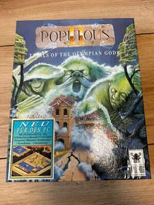 De colección Bullfrog Populous II 2 Pruebas de Dioses Olímpicos Big Box Comodoro Amiga - Imagen 1 de 2
