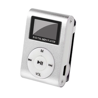 Mini clipe USB MP3 player suporte para tela LCD 32GB cartão micro SD TF - Imagem 1 de 4