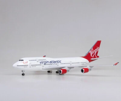 1:150 B747-400 Airplane Model Virgin Atlantic LED Civilian Airliner Aircraft Toy - Image 1 of 4
