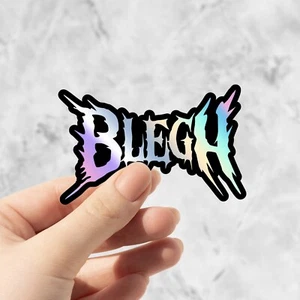 Blegh Holografische Aufkleber für Laptops, Trinkgeschirr, Death Metal Sticker, Metalcore - Bild 1 von 2