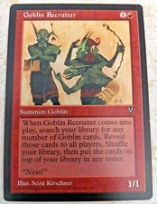 Goblin Recruiter - Visions - Magic: The Gathering - MTG