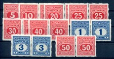 ÖSTERREICH BuH PORTO 1916 20-26 ** POSTFRISCHE PAARE etc 400€+(S0321