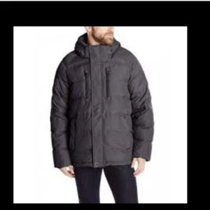Hawke & Co Down Feathers Coat Parka Jacket Removable Hood Gray Coat Large NEW - Picture 1 of 8