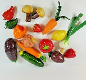 Realistische gefälschte Pappmaché Gemüse & Obst Menge 16 Home Staging oder Theater - Bild 1 von 12