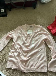 croft barrow womens pink cardigan Sweater medium - Picture 1 of 3