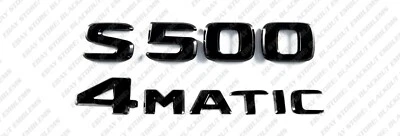 Gloss Black Emblem Trunk for Mercedes-Benz S500 4Matic W140 W220 W221 W222 W223 - Image 1 of 4
