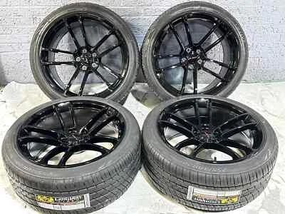 20x9.5 20x11 GLOSS BLK SRT HELLCAT WHEELS  TIRES CHARGER CHALLENGER RED EYE 392 - Imagem 1 de 4