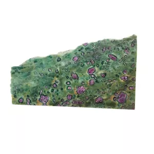 Rubin in Fuchsite, Indien, Kyanit, Platte, Kabbing grob, #R-6515 - Bild 1 von 12