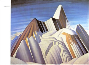 Impresión vintage 1969 Lawren Harris Mt Robson 1929 bellas artes Canadá montaña nieve - Imagen 1 de 3