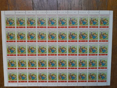 feuille de timbres neufs 600 JACOVITTI PINOCCHIO planche  - Photo 1/2